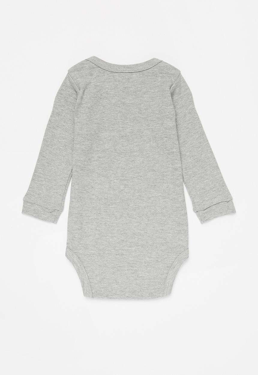 UP Baby - Baby boys long sleeve babygrow - grey