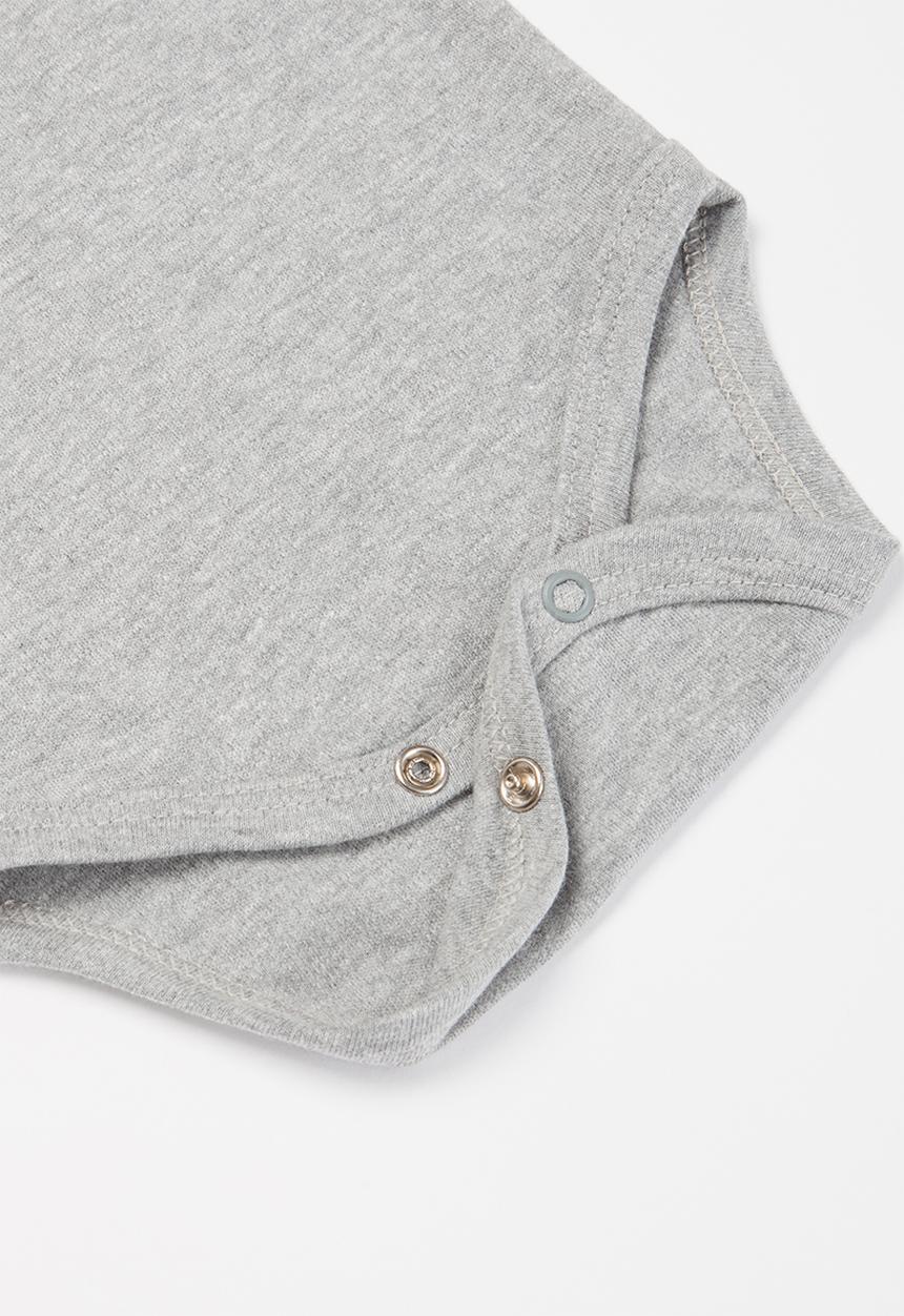 UP Baby - Baby boys long sleeve babygrow - grey