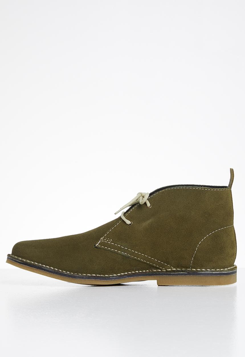 Grasshoppers - Lewis buck suede - olive