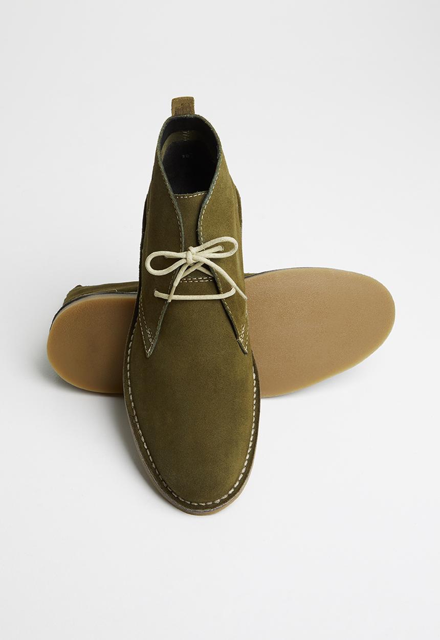 Grasshoppers - Lewis buck suede - olive