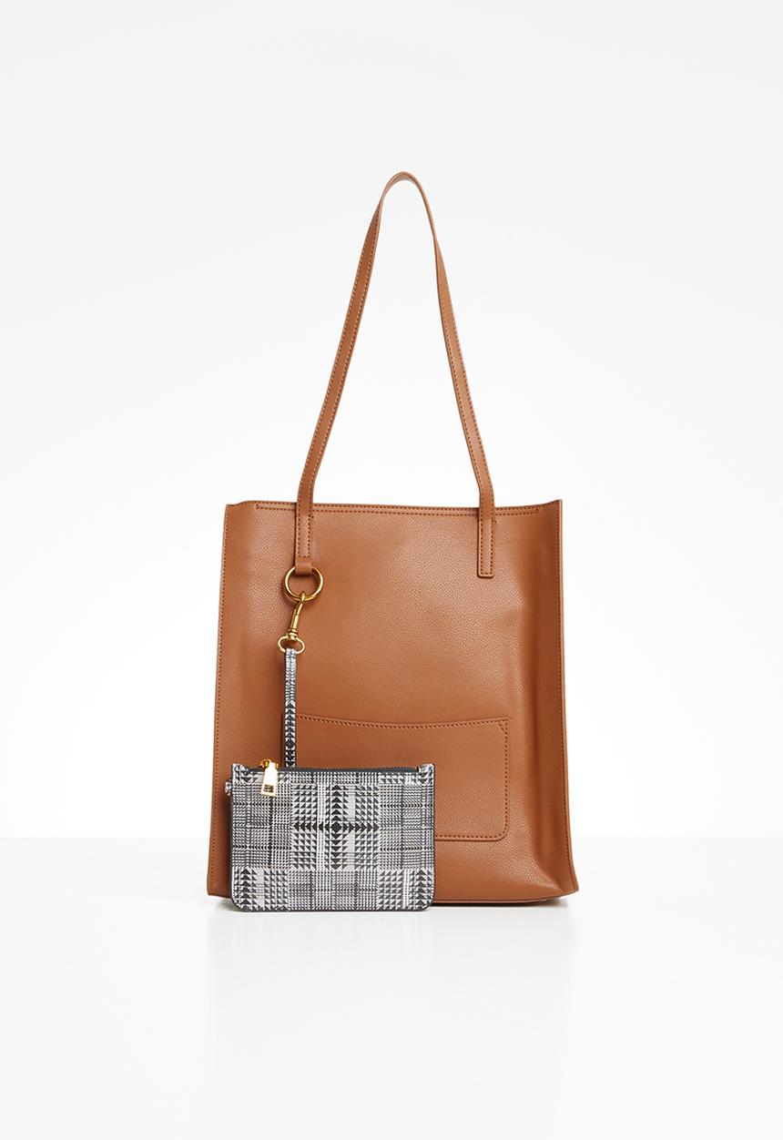 Superbalist - Leather tote bag - tan