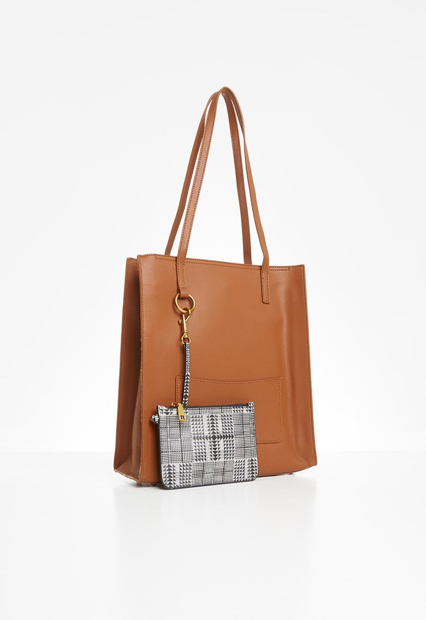 Superbalist - Leather tote bag - tan