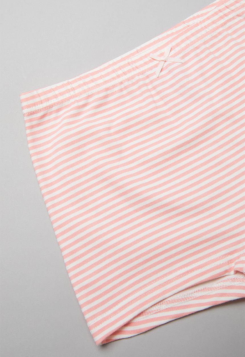 Pop Candy - Girls striipe & heart 3 pack briefs - pink