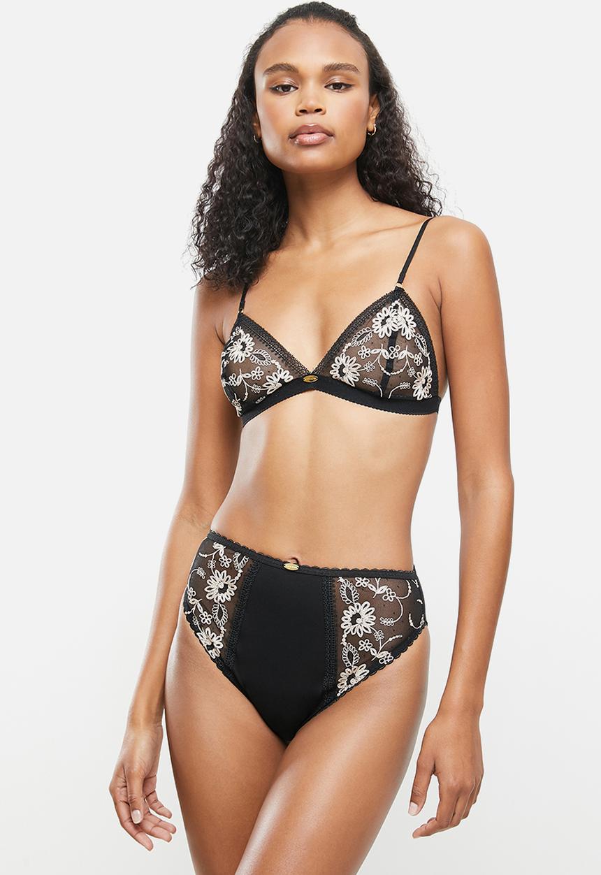 Nette Rose - Bayleigh high waist knicker - black