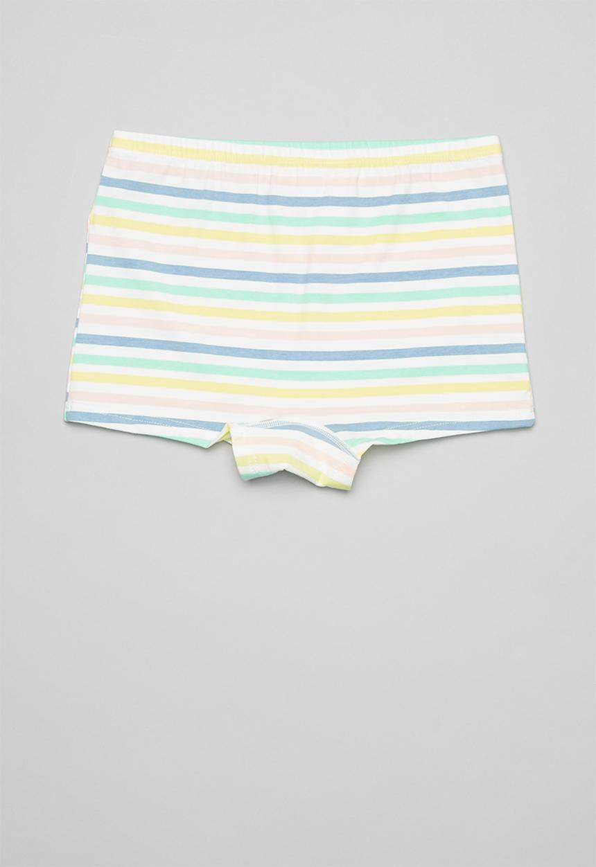 Pop Candy - Girls stripe & unicorn 3 pack briefs - mint