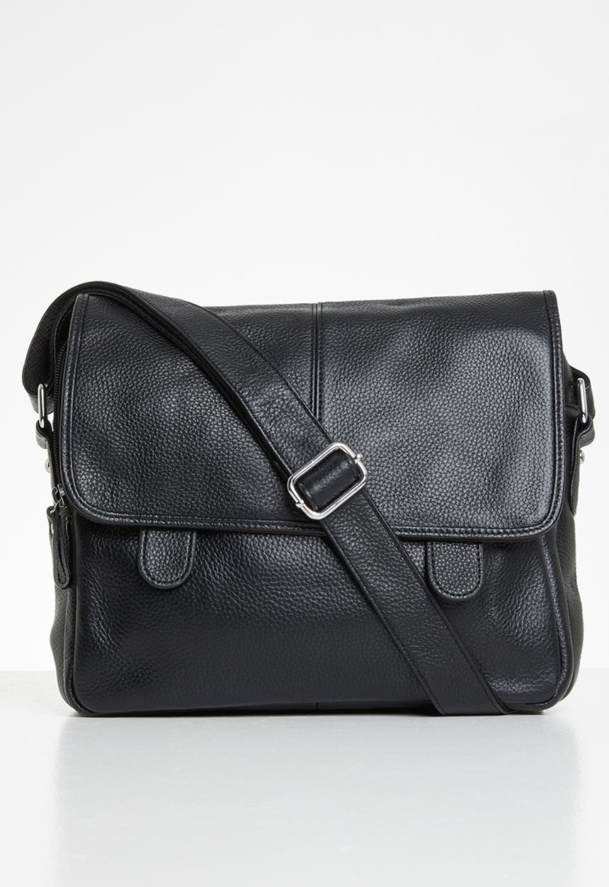 Superbalist - Leather crossbody bag - black