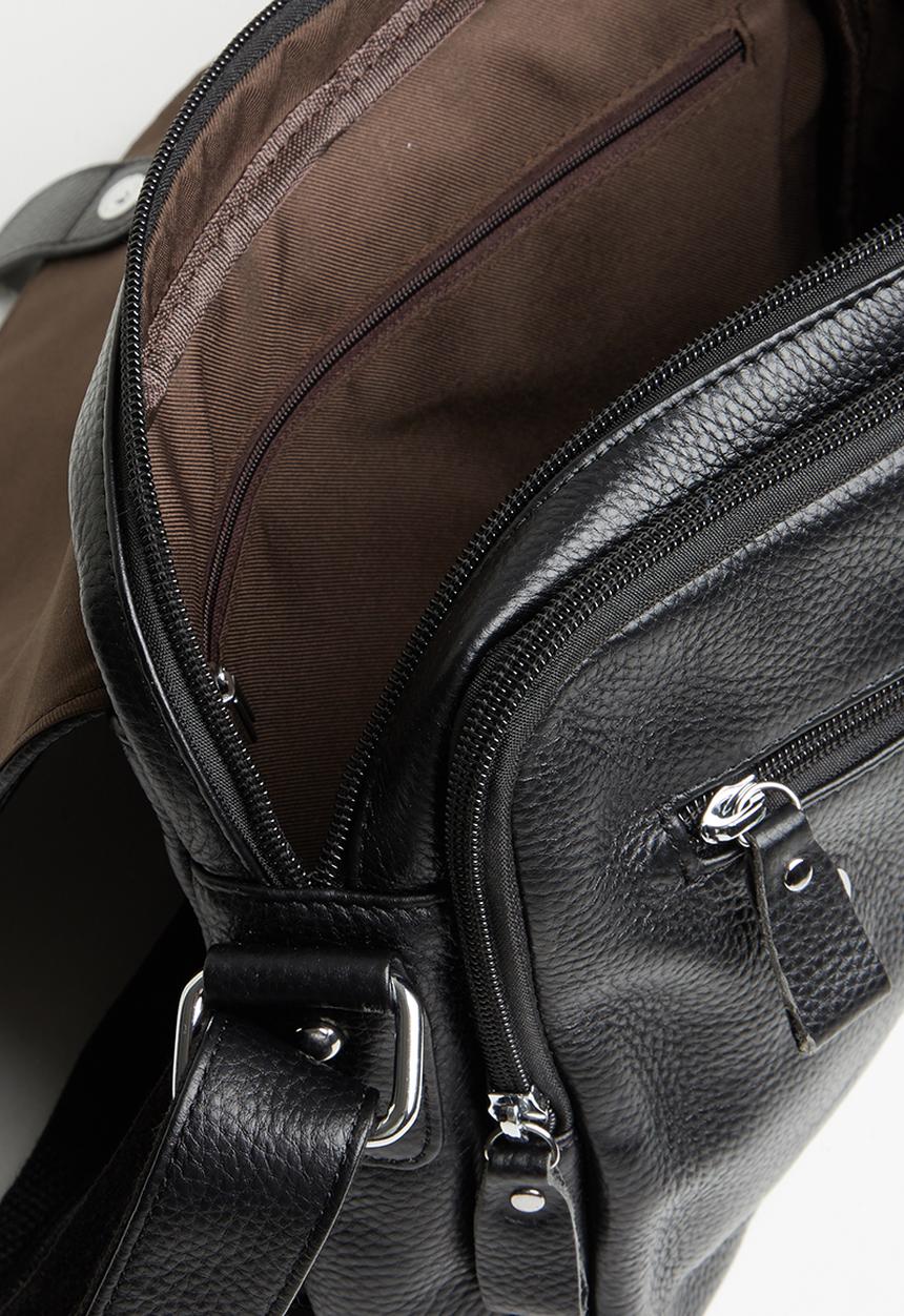 Superbalist - Leather crossbody bag - black