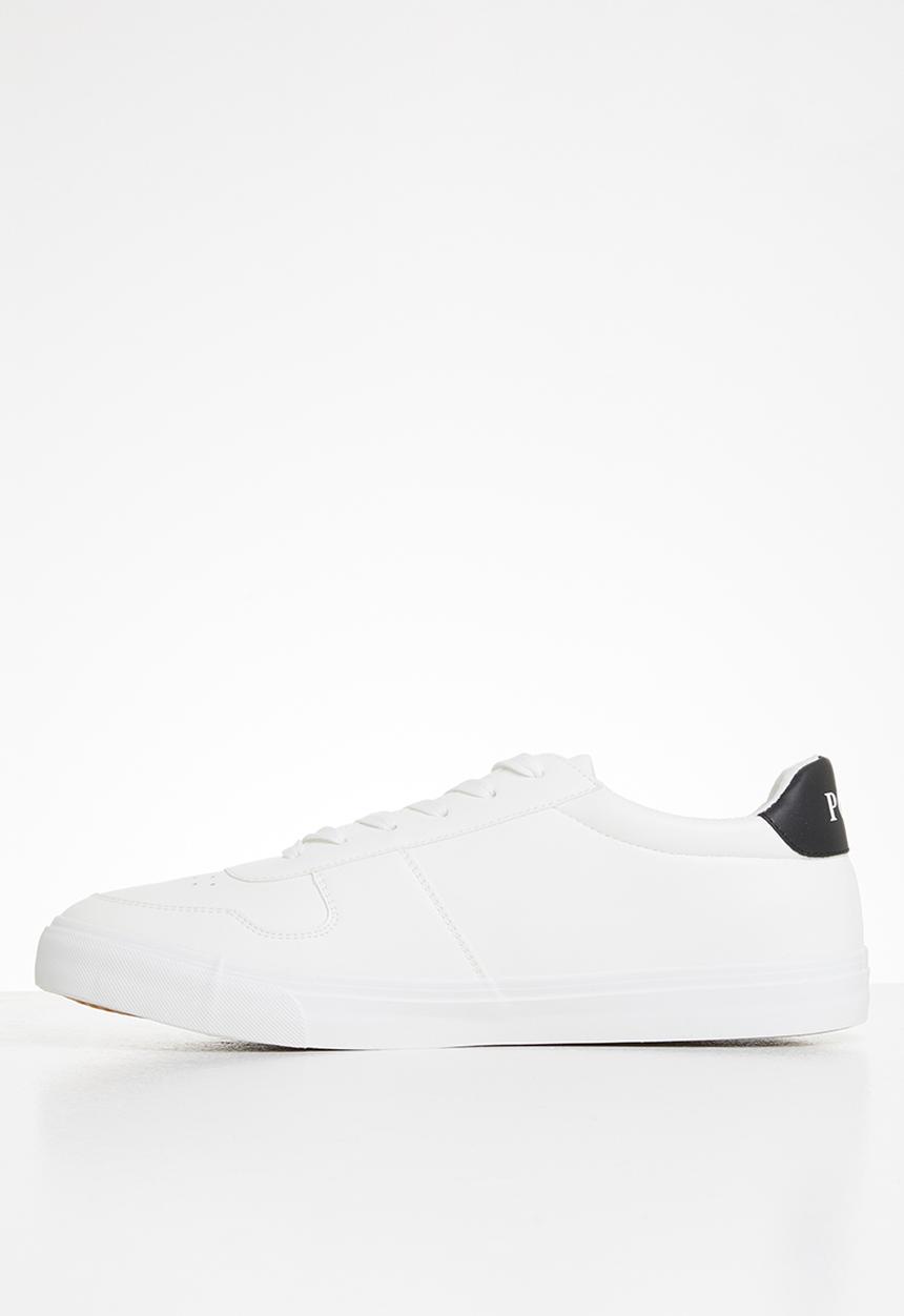 POLO - Henry side flash sneaker - white & black