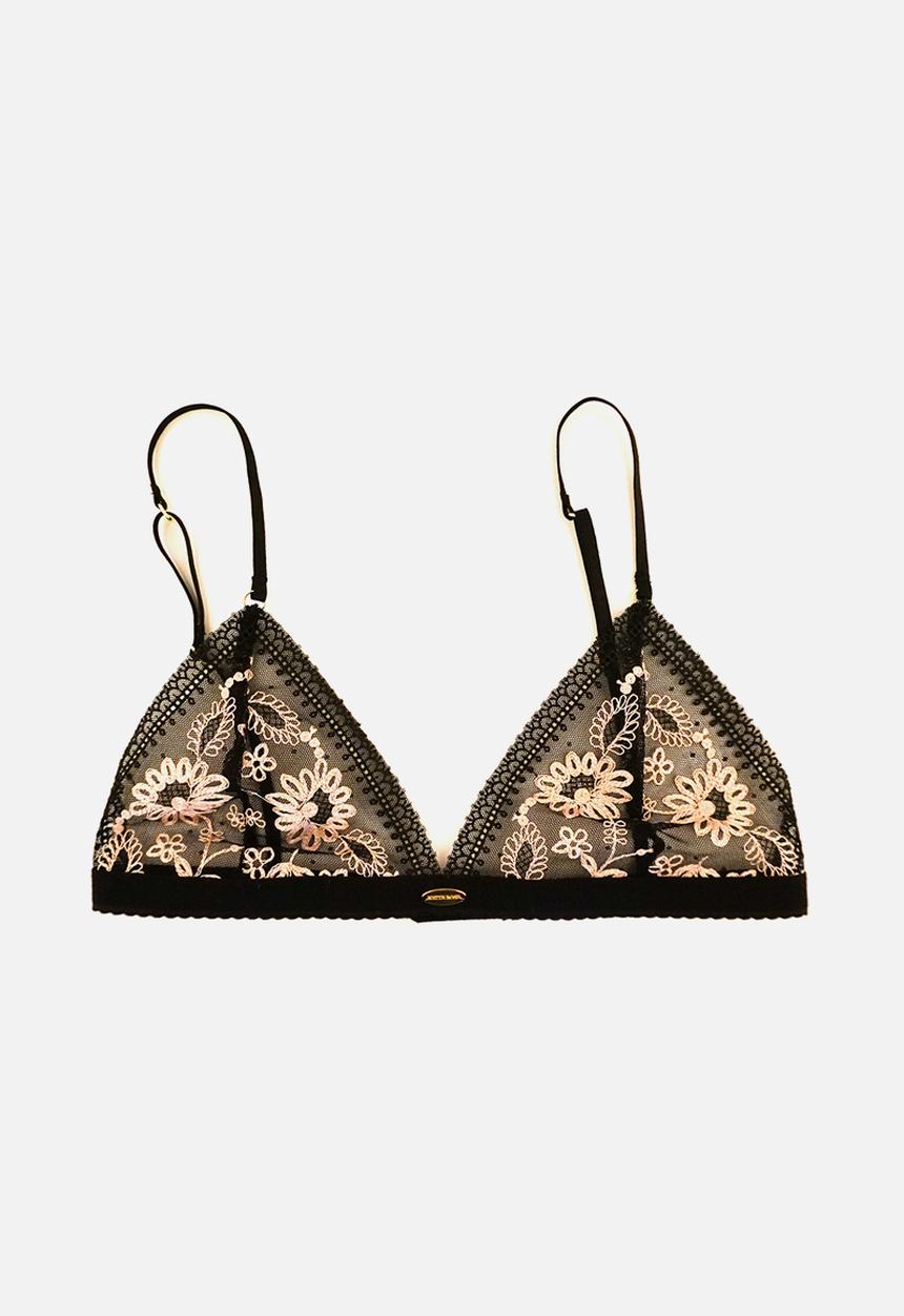 Nette Rose - Bayleigh triangle bralette - black