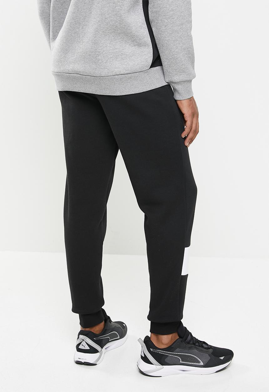PUMA - Ess+ colorblock pants fl cl - black