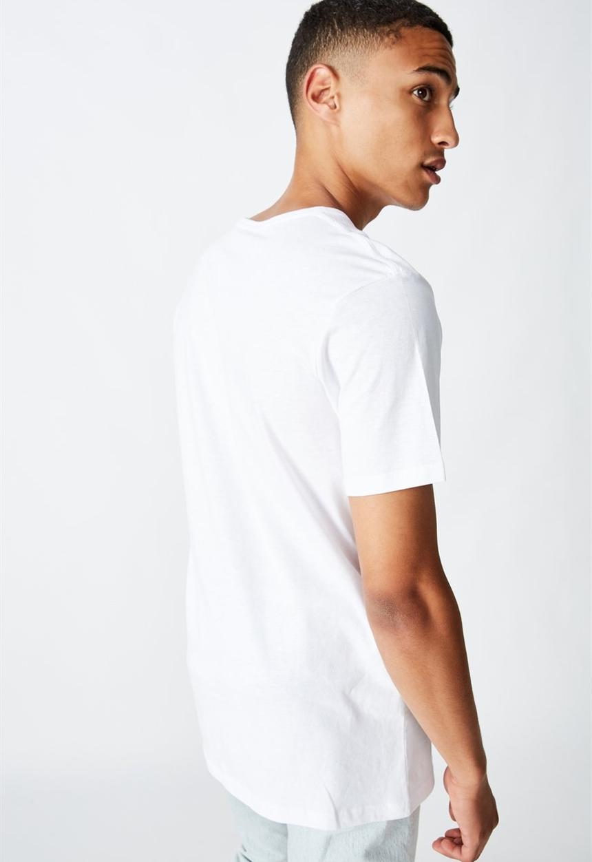 Cotton On - Essential henley tee - white 
