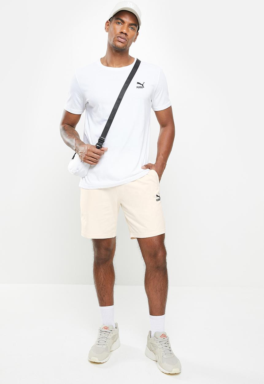 PUMA - Classics logo shorts 8” baby tr - beige