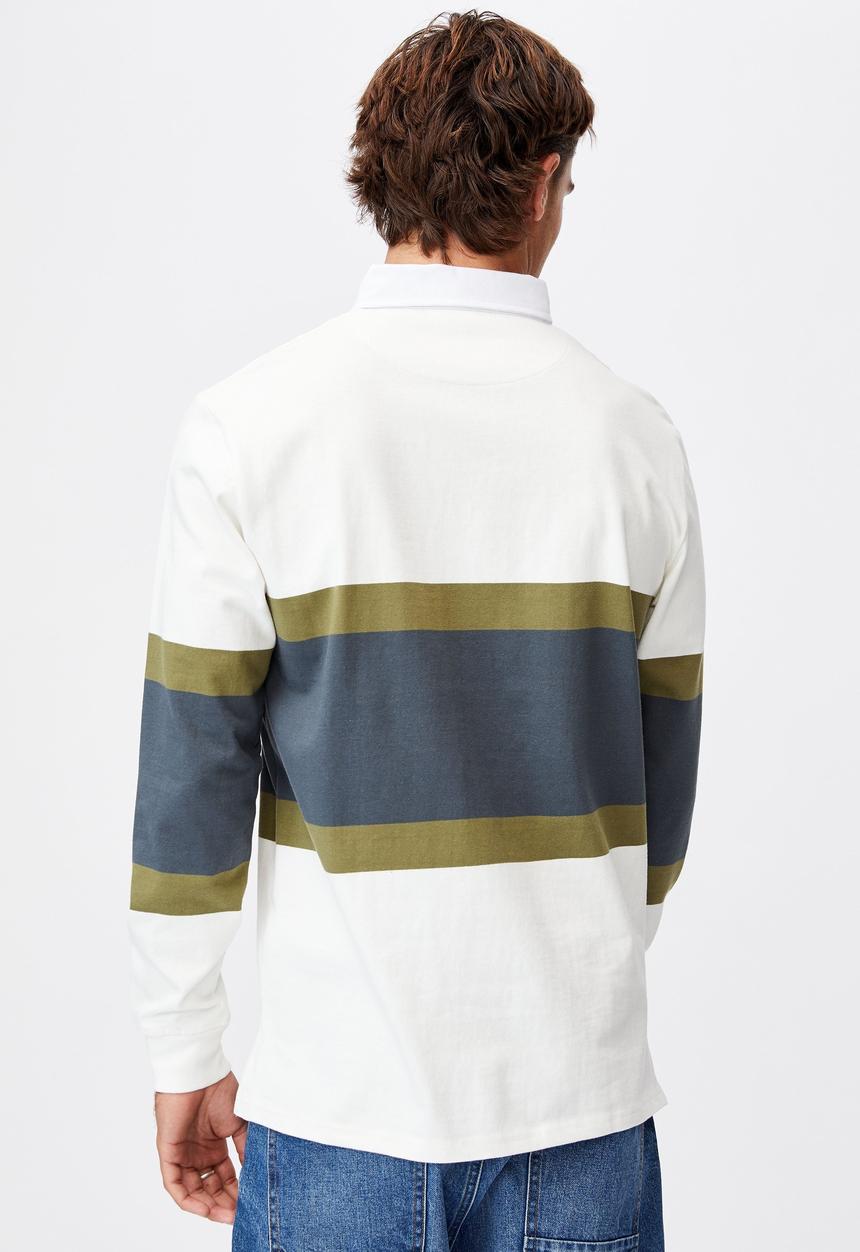 Cotton On - Rugby long sleeve polo - multi