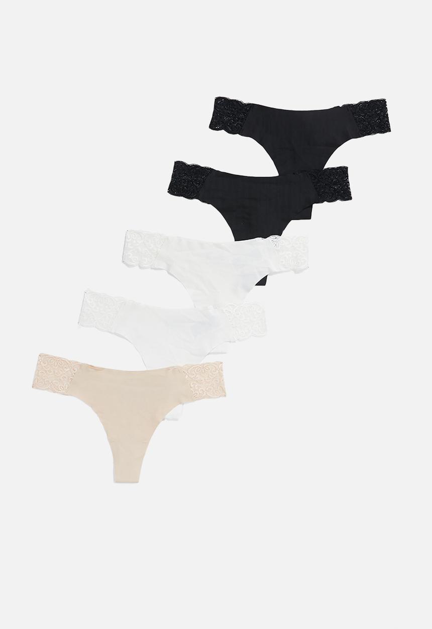 Cotton On - Party pants seamless g string 5 pack - multi 