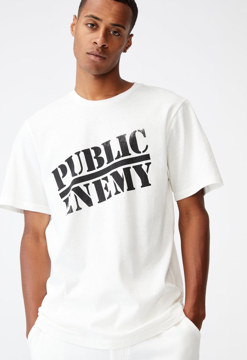 Cotton On - Tbar collab icon T-shirt - white
