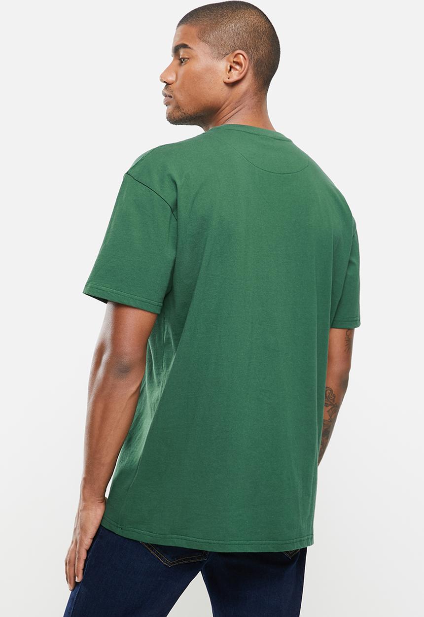 Jonathan D - Oversized branded crew neck T-shirt - green