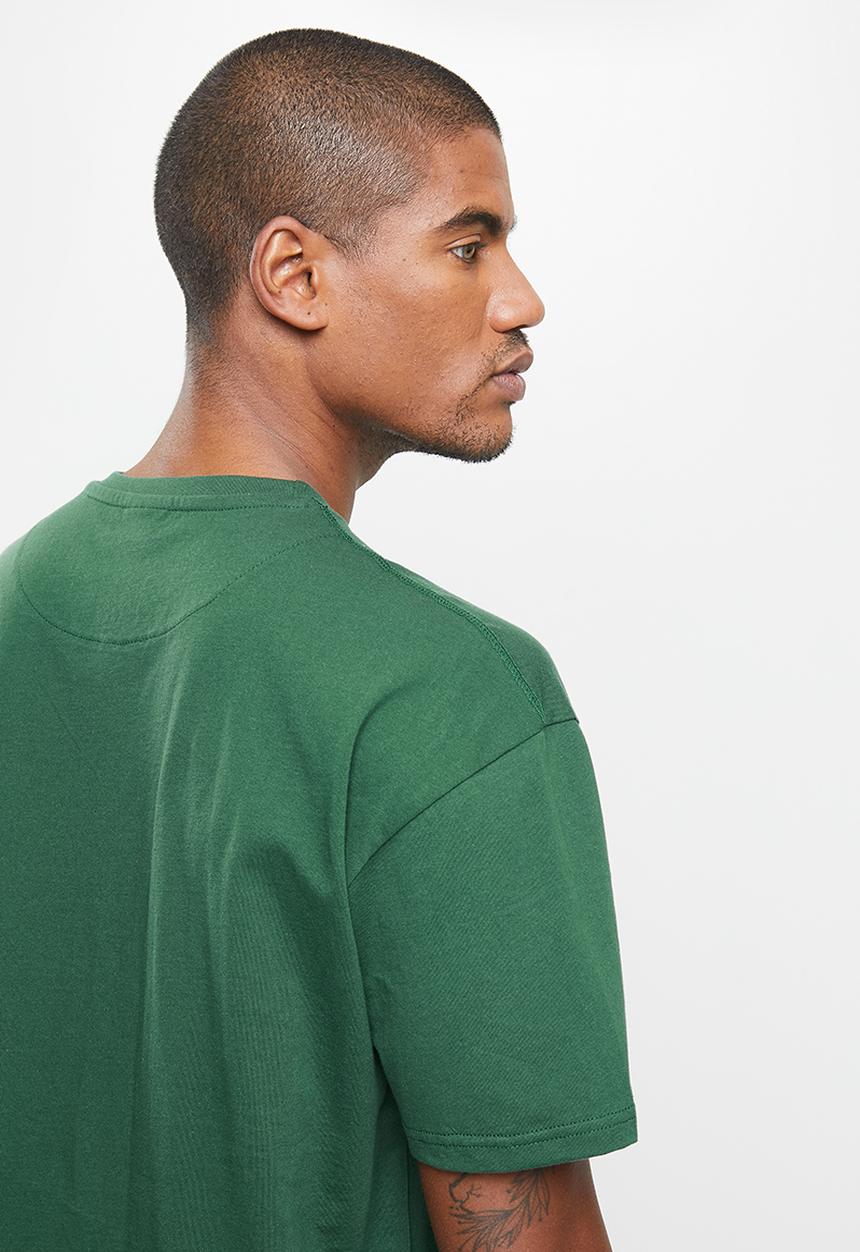 Jonathan D - Oversized branded crew neck T-shirt - green