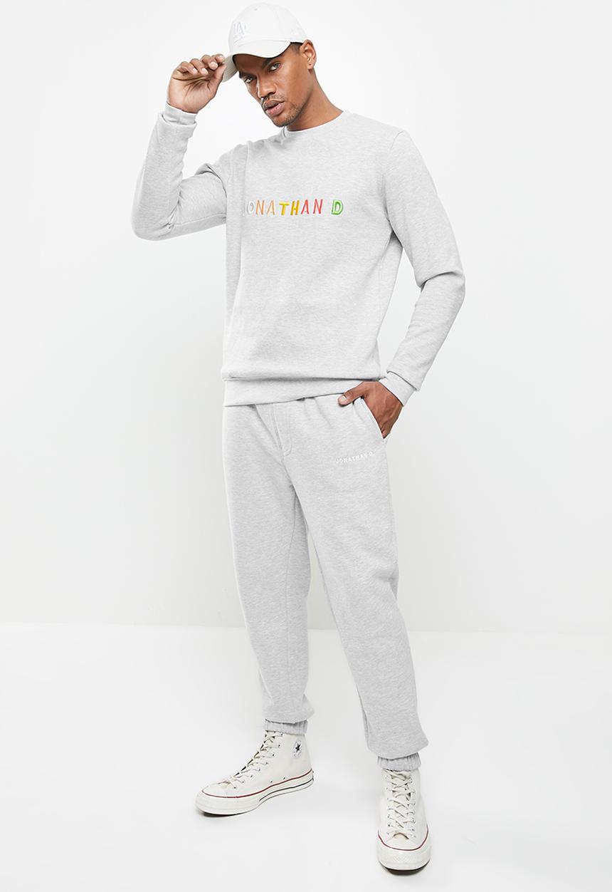 Jonathan D - Brand regular fit sweatpants - grey