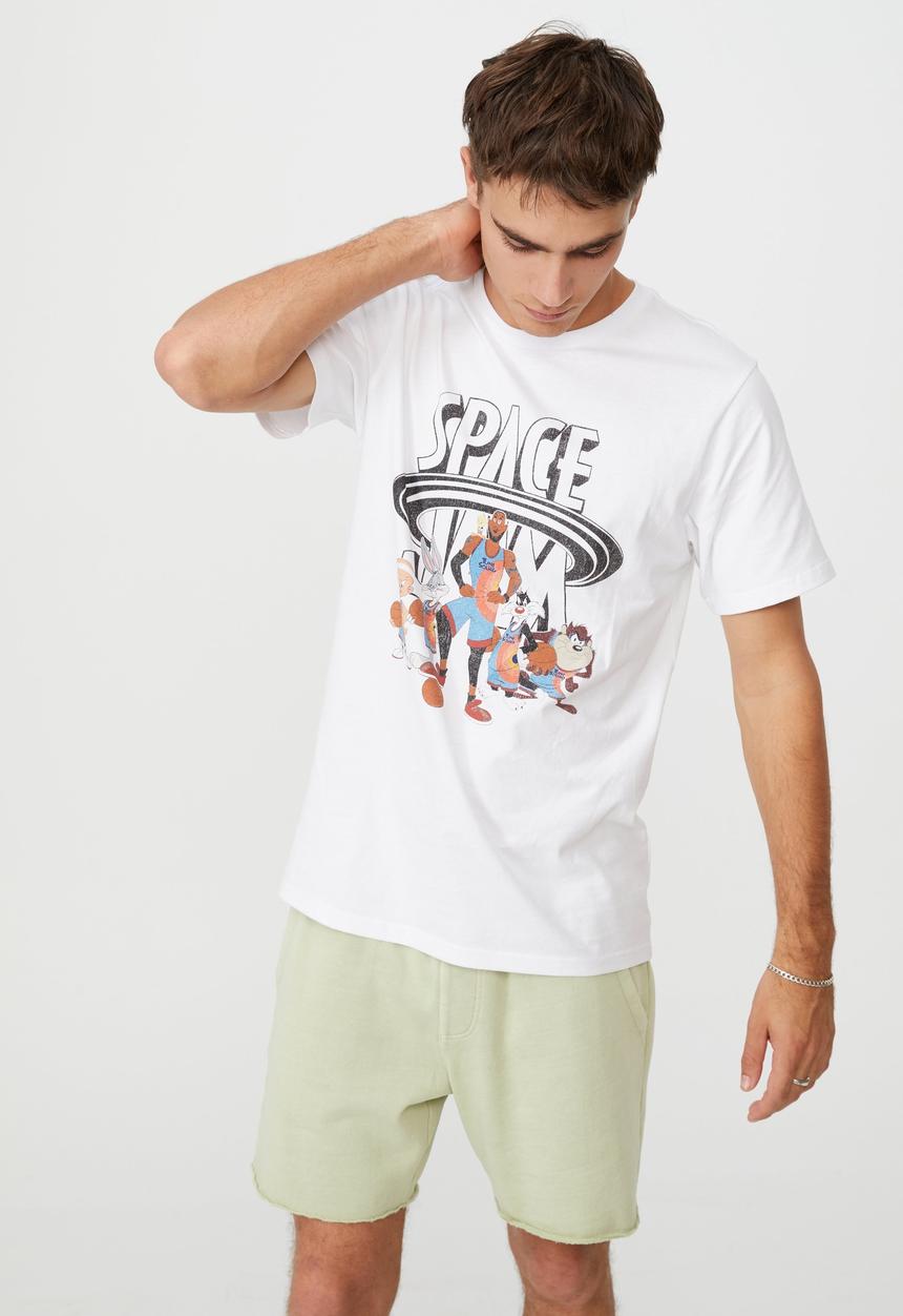 Cotton On - Tbar collab movie and tv T-shirt - white