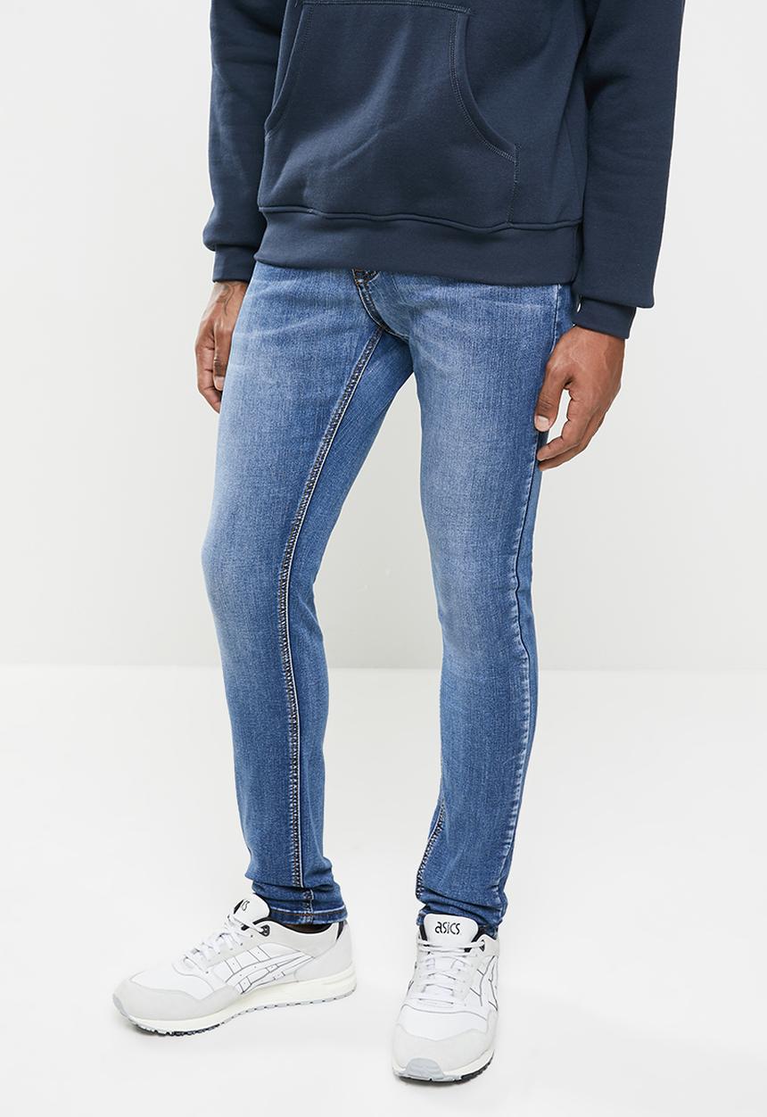 Jonathan D - 5 pocket skinny fit denim jeans - mid blue
