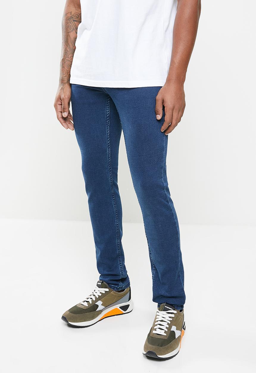 Jonathan D - 5 pocket slim fit denim jeans - blue
