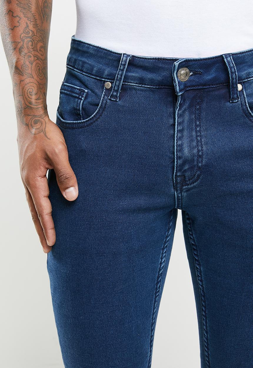 Jonathan D - 5 pocket slim fit denim jeans - blue