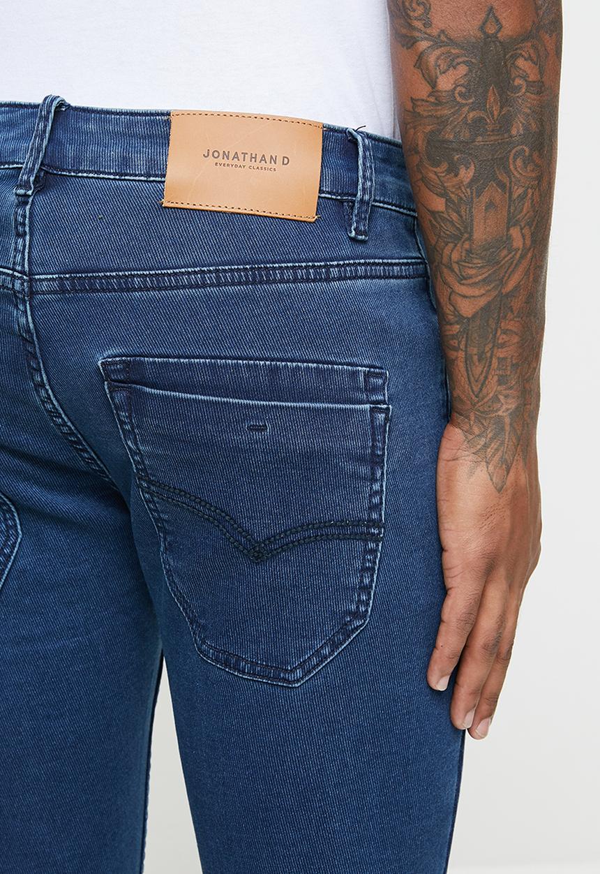 Jonathan D - 5 pocket slim fit denim jeans - blue