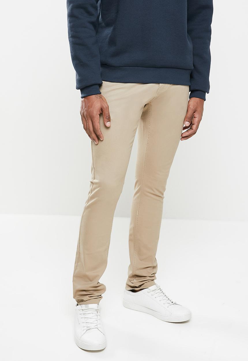 Jonathan D - Five pocket slim fit trouser - khaki