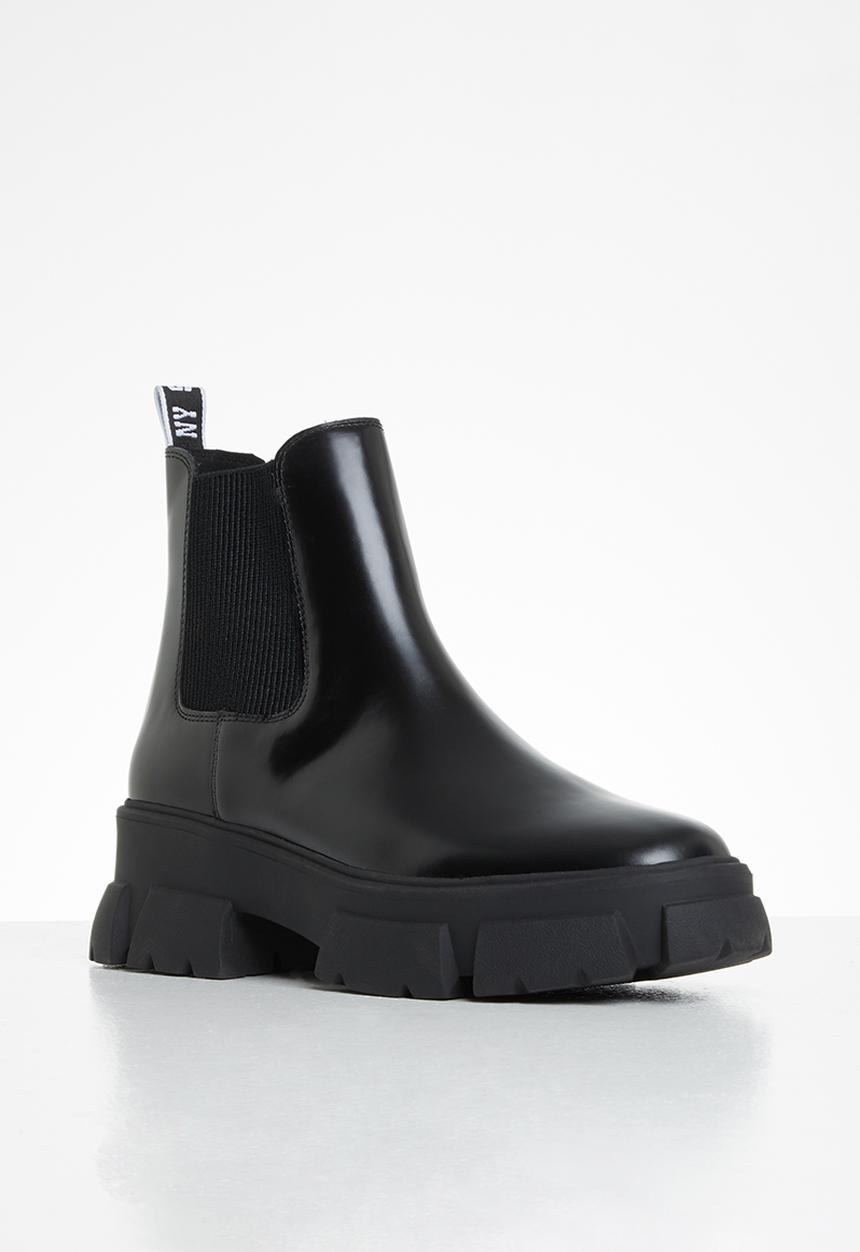 Steve Madden - Tusk leather combat chelsea - black 