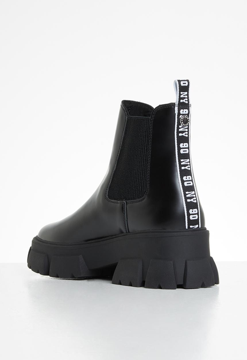 Steve Madden - Tusk leather combat chelsea - black 