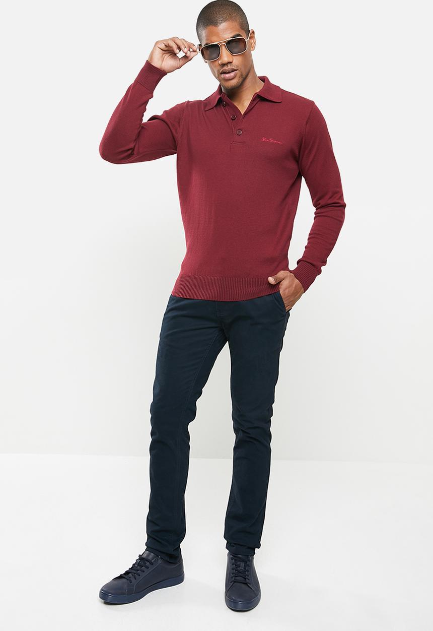 Ben Sherman - Sportshirt Knit - Wine