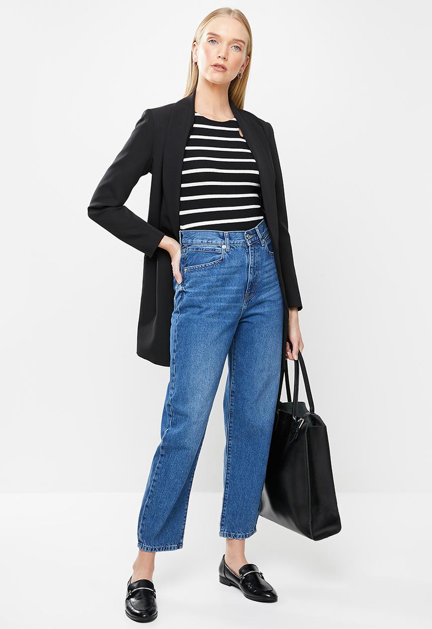MANGO - Bodysuit vigo - black & white 