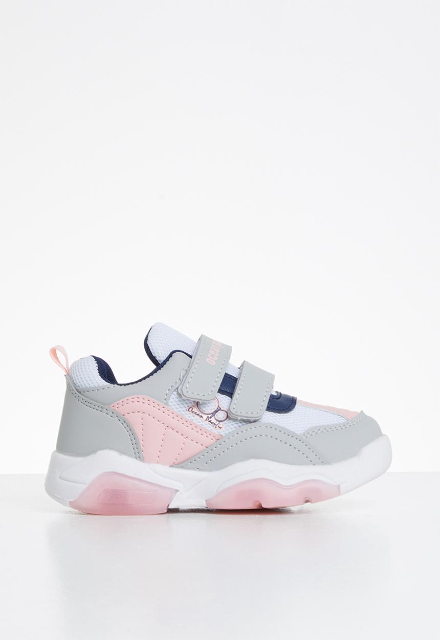 Pop Candy - Strap-on trainers - white & pink