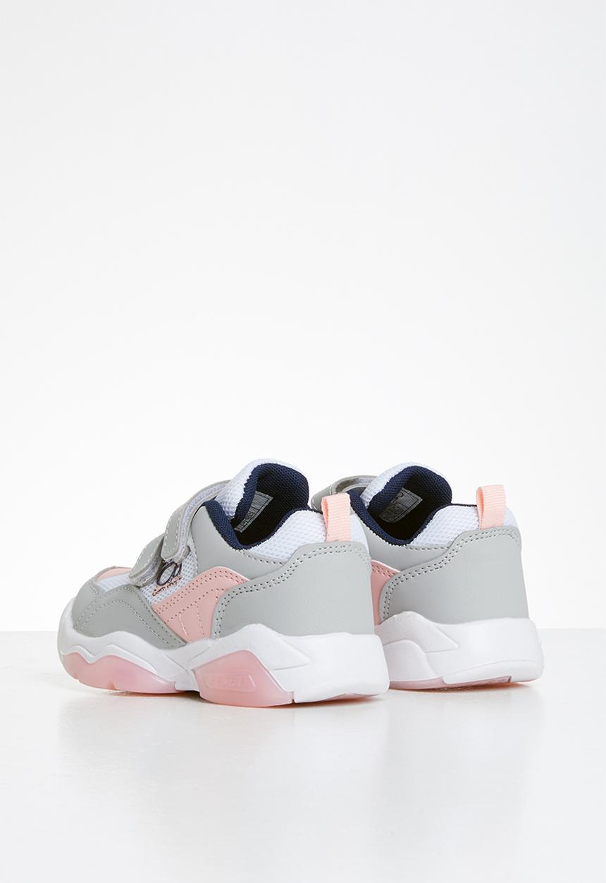 Pop Candy - Strap-on trainers - white & pink