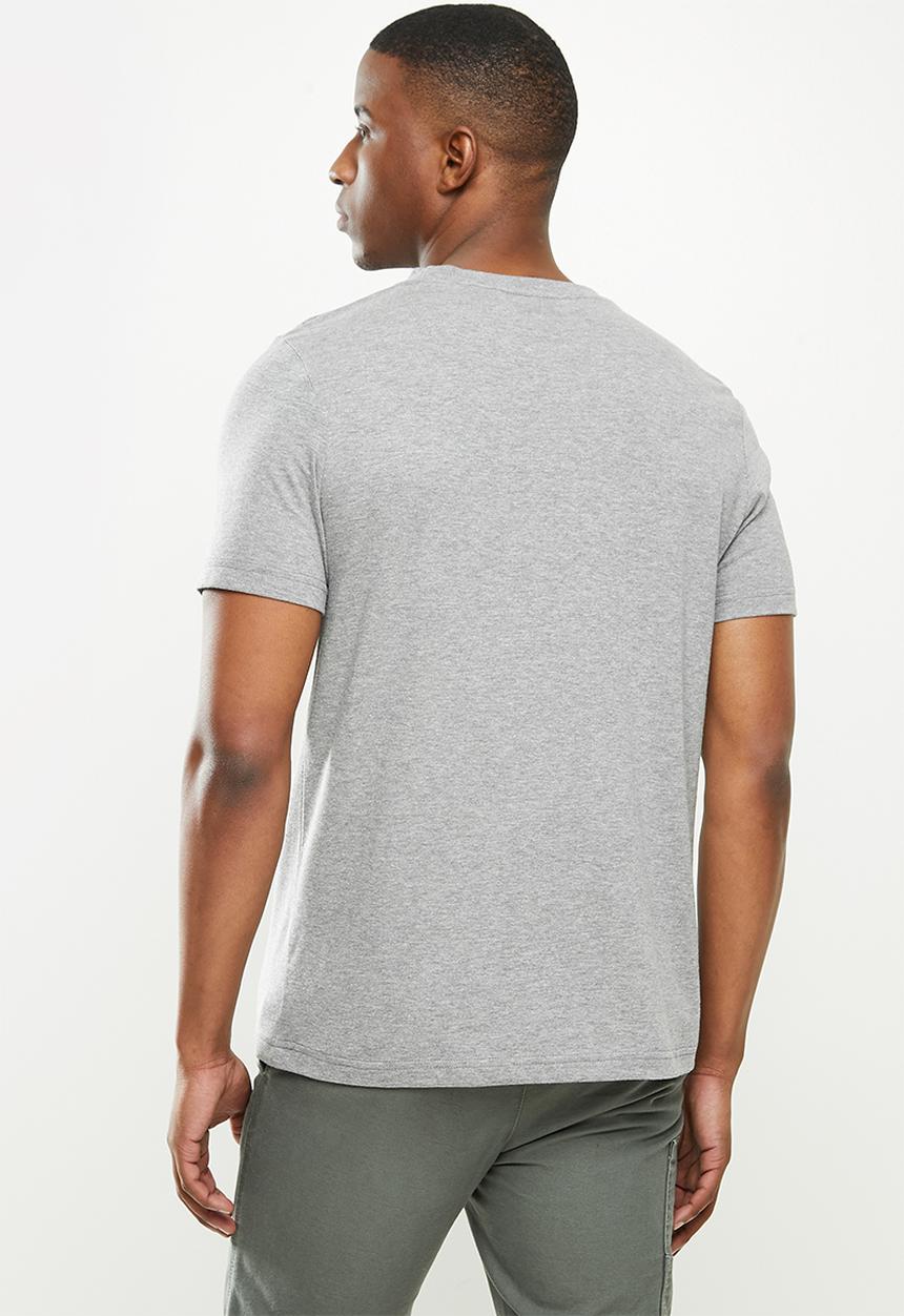 JEEP - Alex short sleeve ess logo tee - grey