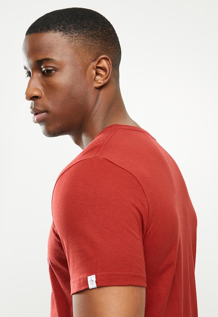 Original Penguin - Circle logo tee - cardinal red