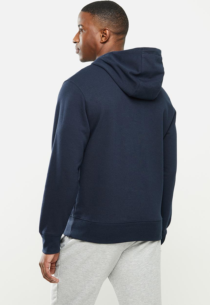New Balance  - New Balance essentials embroidered hoodie - navy 