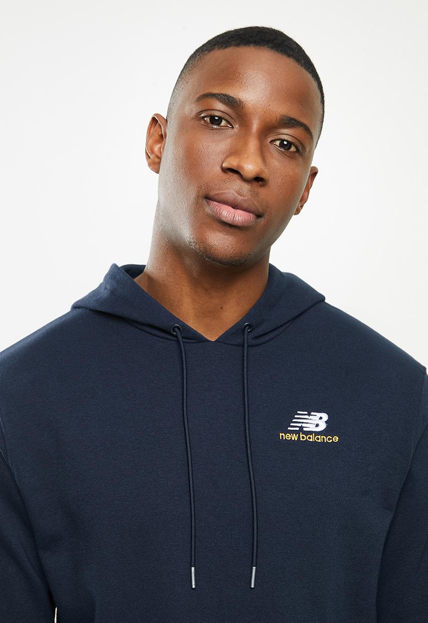 New Balance  - New Balance essentials embroidered hoodie - navy 