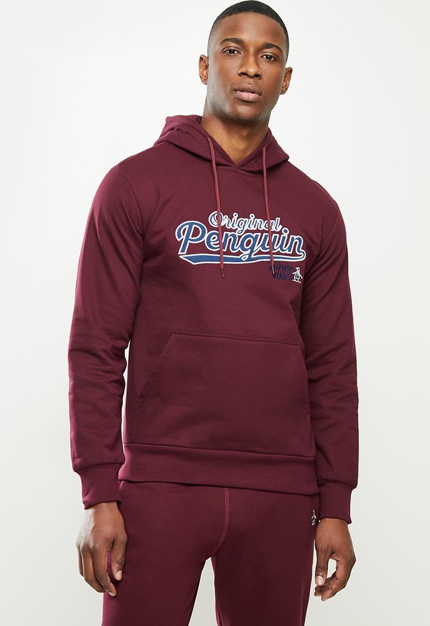 Original Penguin - Hooded sweat - tawny port