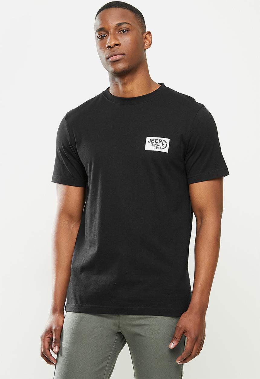 JEEP - Alex short sleeve ess logo tee - black