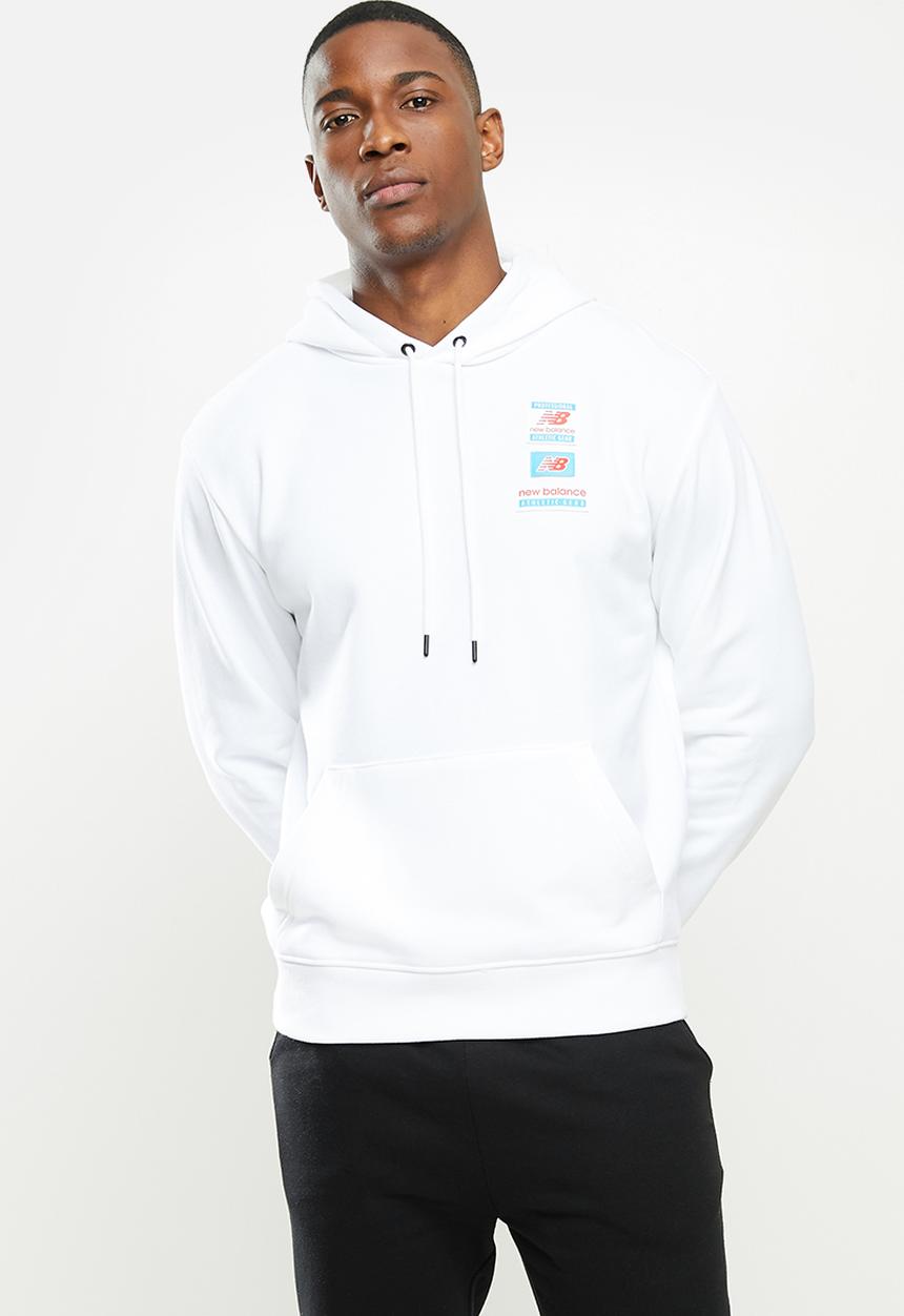 New Balance  - New Balance essentials field day hoodie - white
