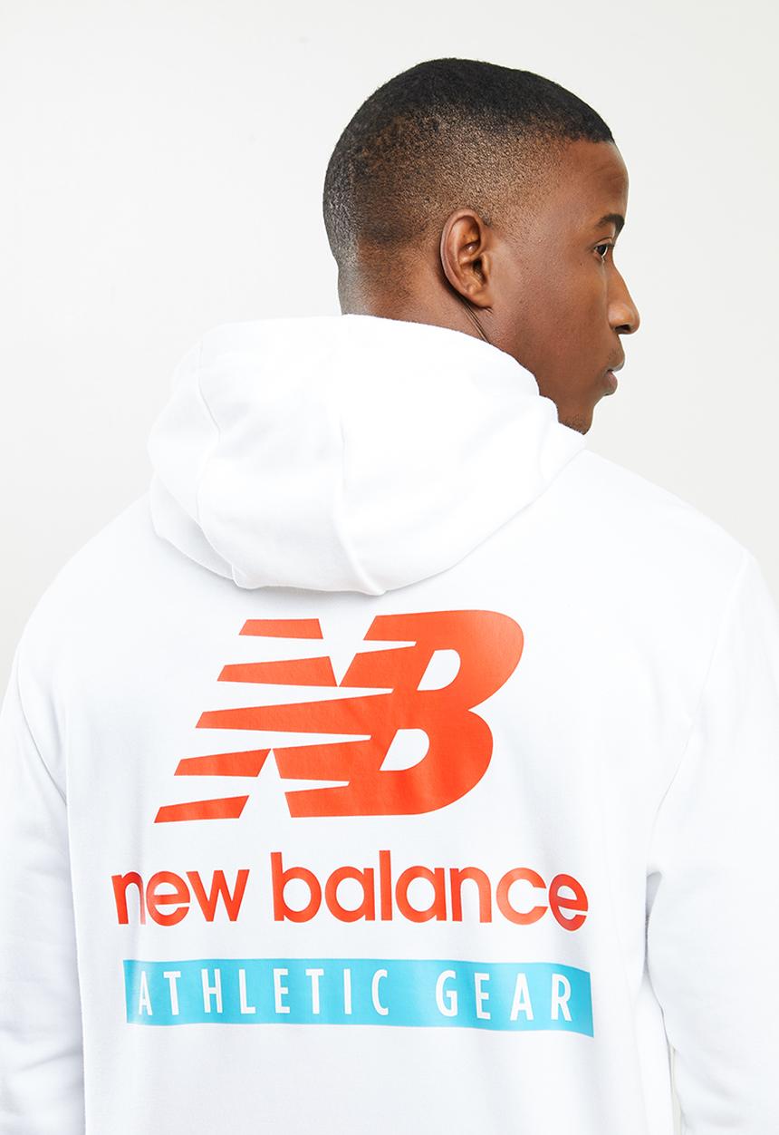 New Balance  - New Balance essentials field day hoodie - white