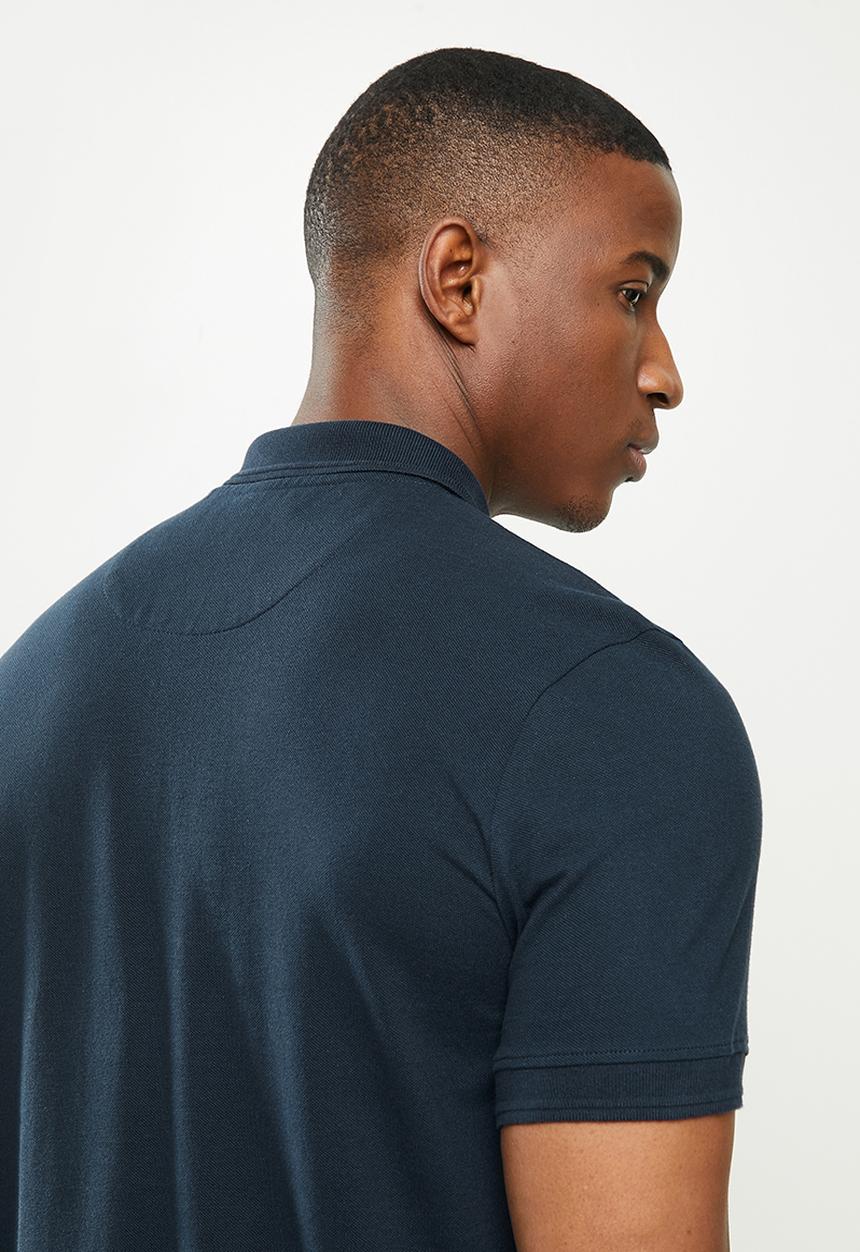 Original Penguin - Raised rib polo - dark sapphire