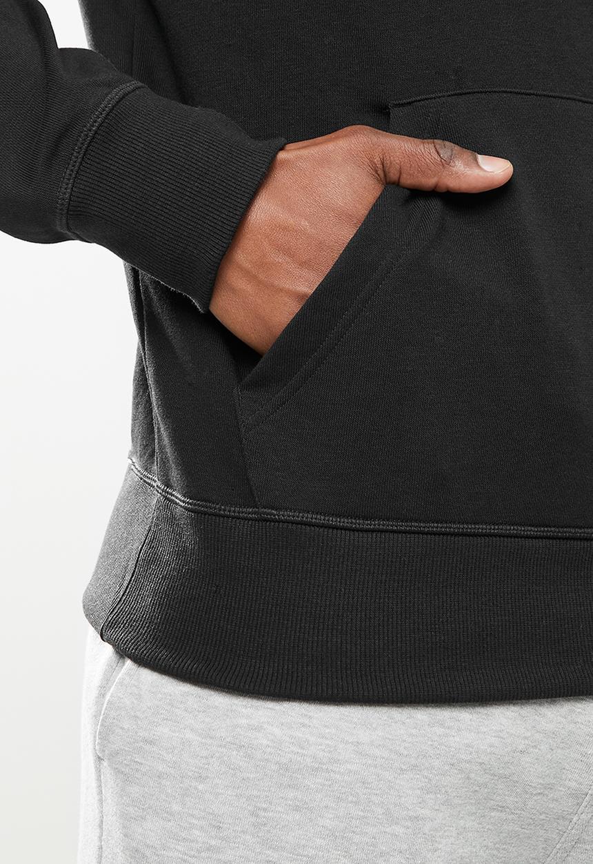 New Balance  - New Balance essentials stacked logo hoodie - black