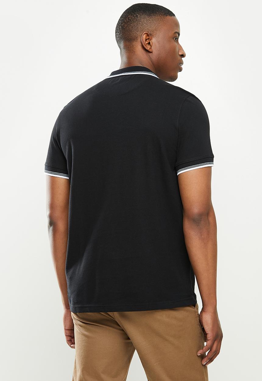 Original Penguin - Tipped polo - true black