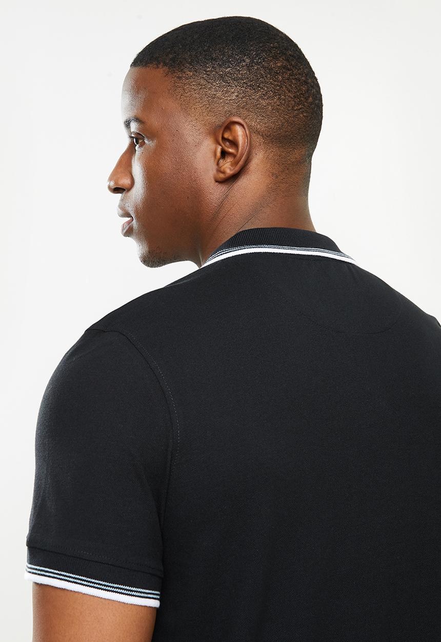 Original Penguin - Tipped polo - true black