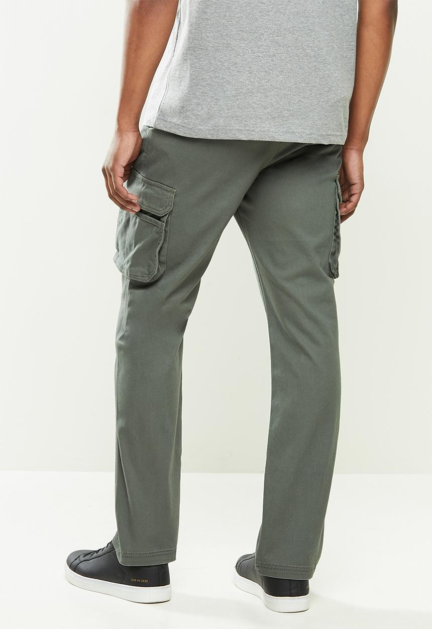 JEEP - Dawson fixed waistband cargo pants - olive