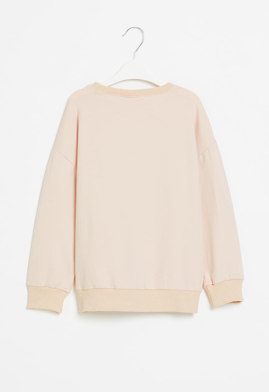 Pop Candy - Girls heart crewneck - light pink