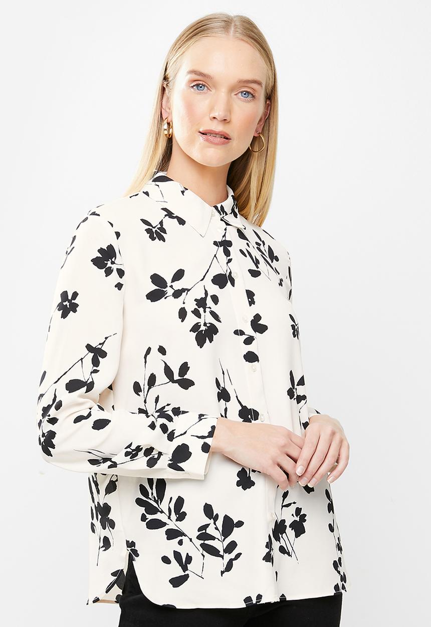 MANGO - Shirt basic - light beige