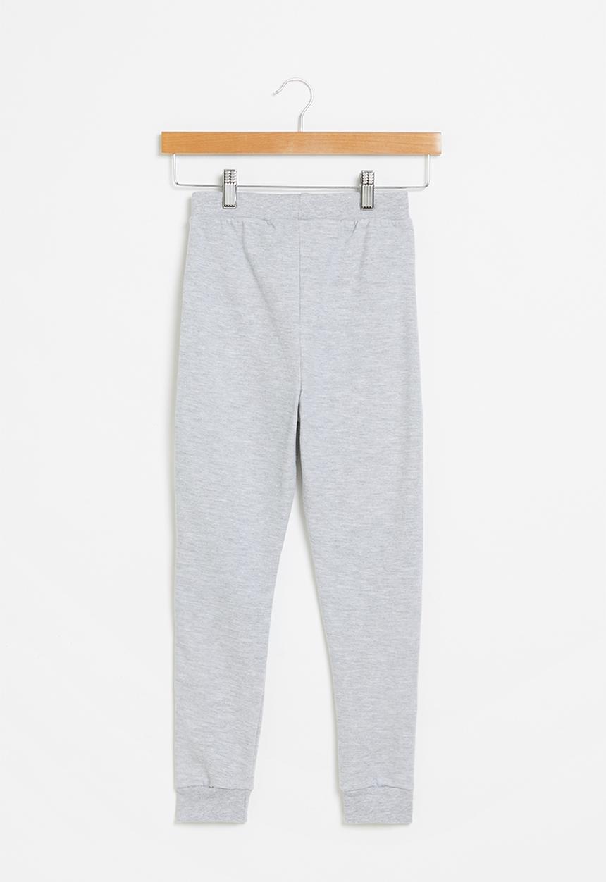 Pop Candy - Colour blocked  jogger- grey 